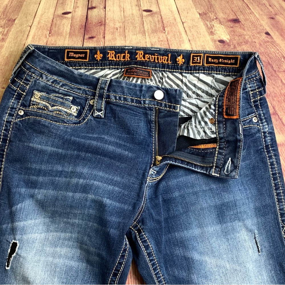 ⭐️Rock Revival Magnor Easy Straight Denim Jean Size 31 - Picture 10 of 16